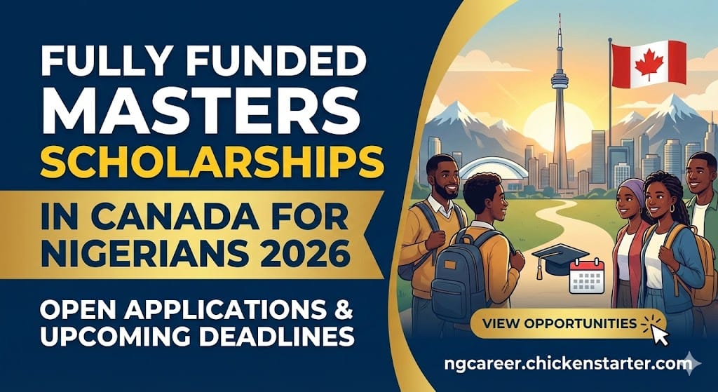 Canada Scholarships for Nigerians 2026: Open Applications Now