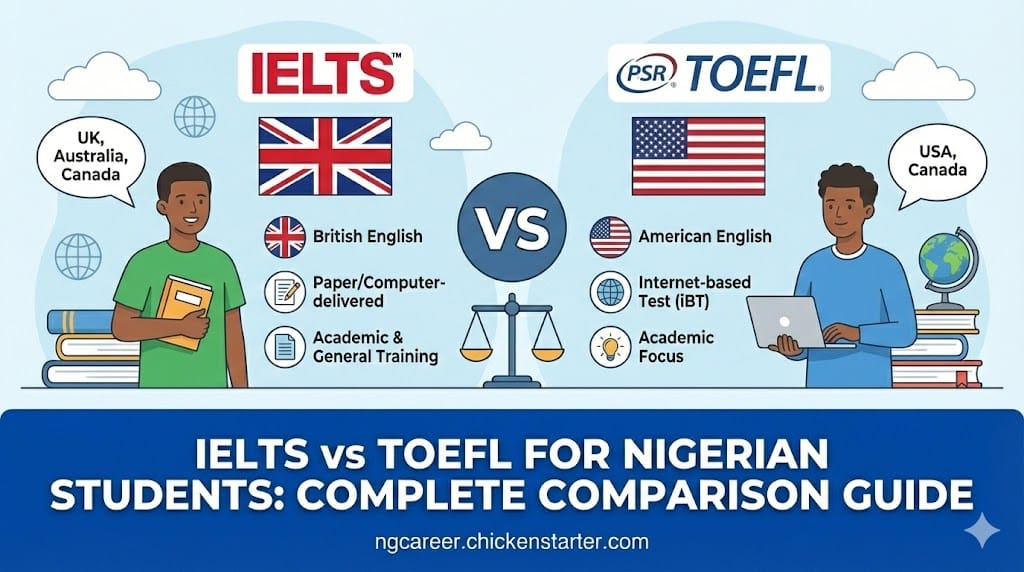 IELTS vs TOEFL for Nigerian Students: Complete Comparison Guide