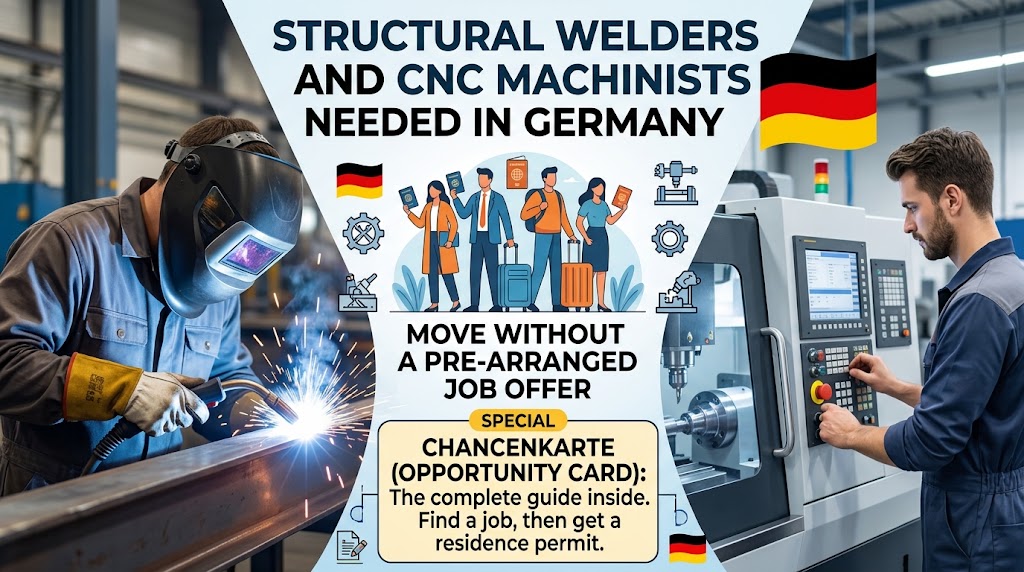 Structural Welders and CNC Machinists Needed in Germany (Move Without a Pre-Arranged Job Offer)